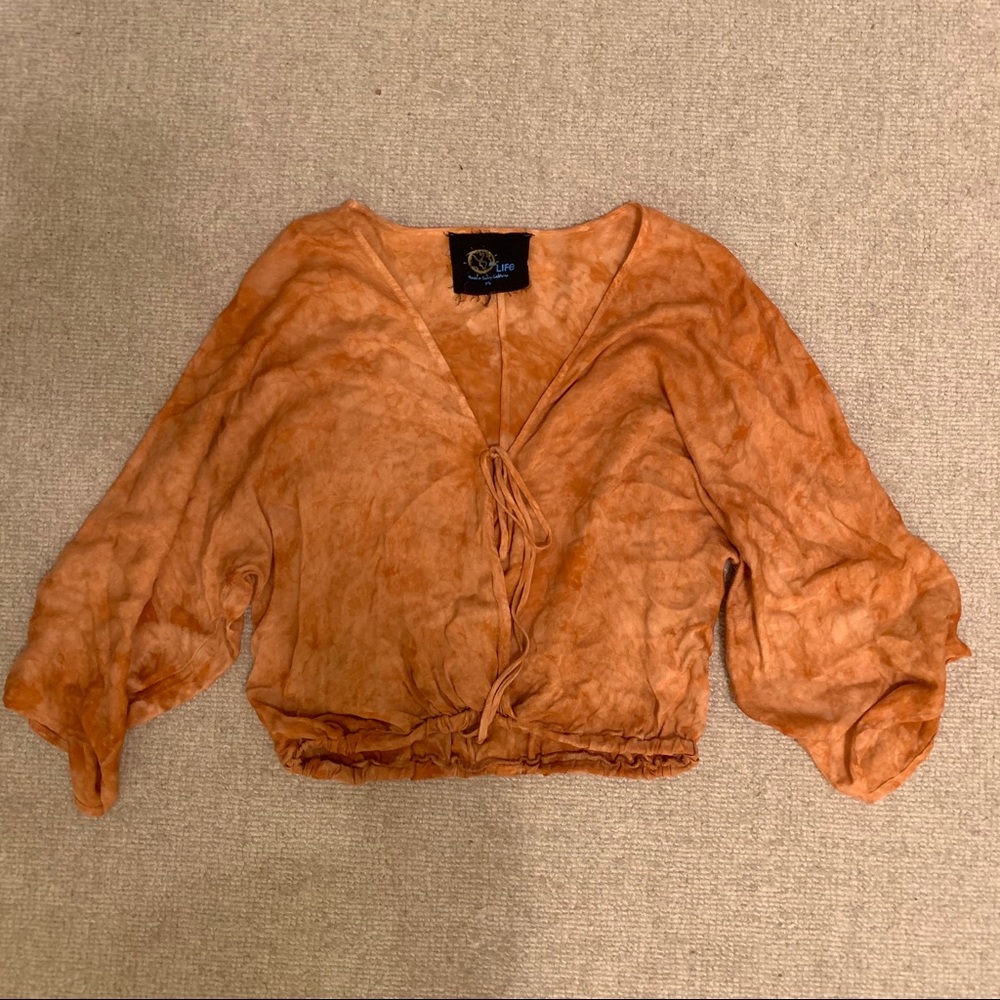 PLANET BLUE BOHO TOP